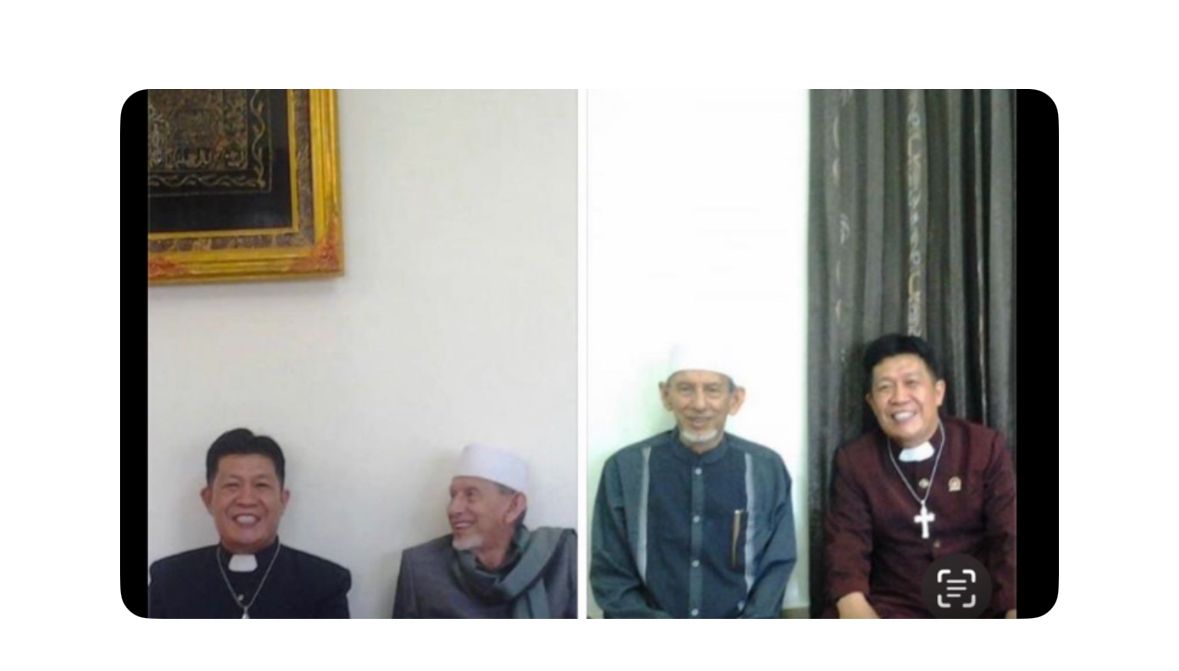 Habib Saggaf bersama Pdt Son H. Poli